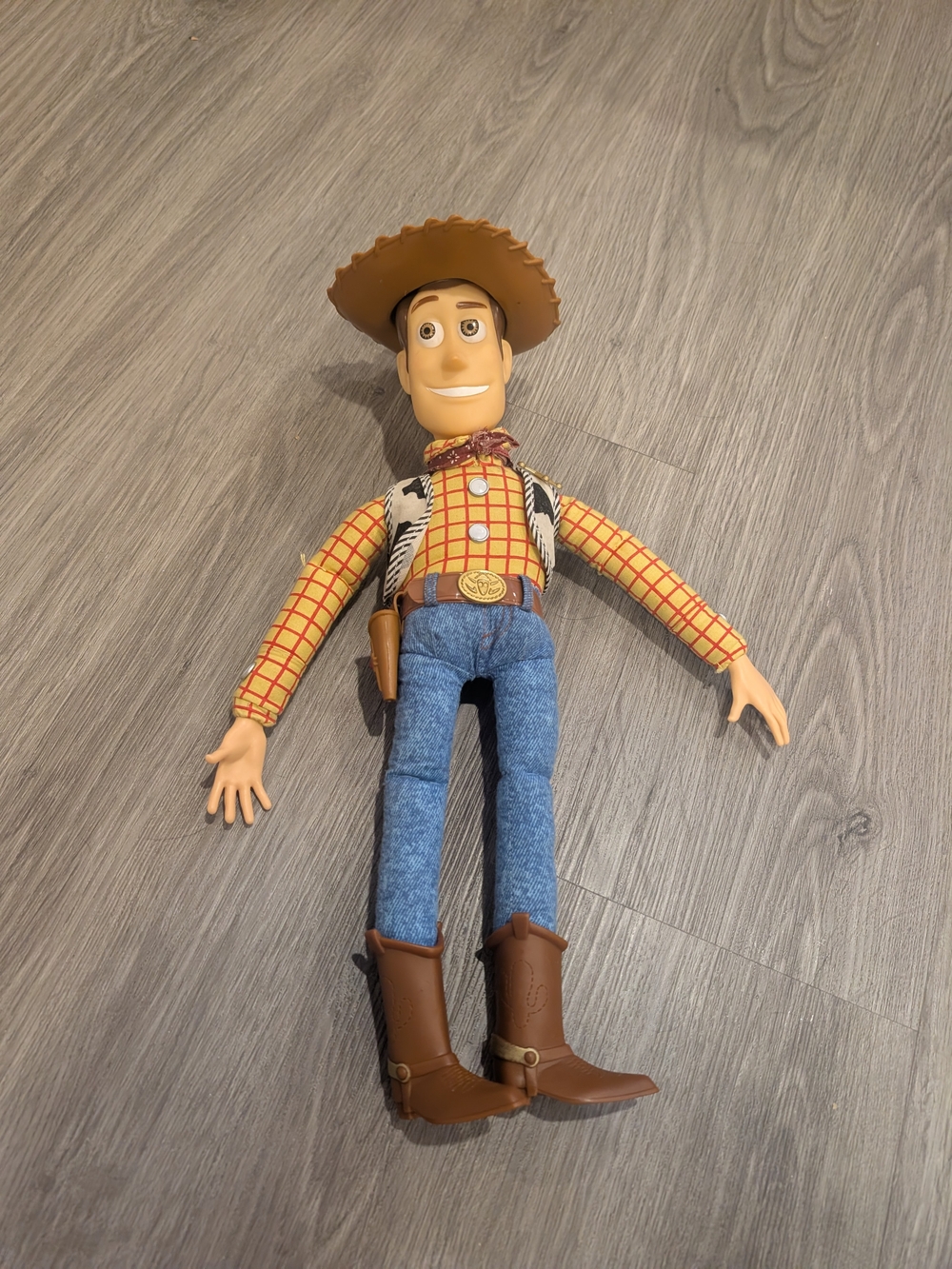Vintage 90s Toy Story Woody Pull String Roll